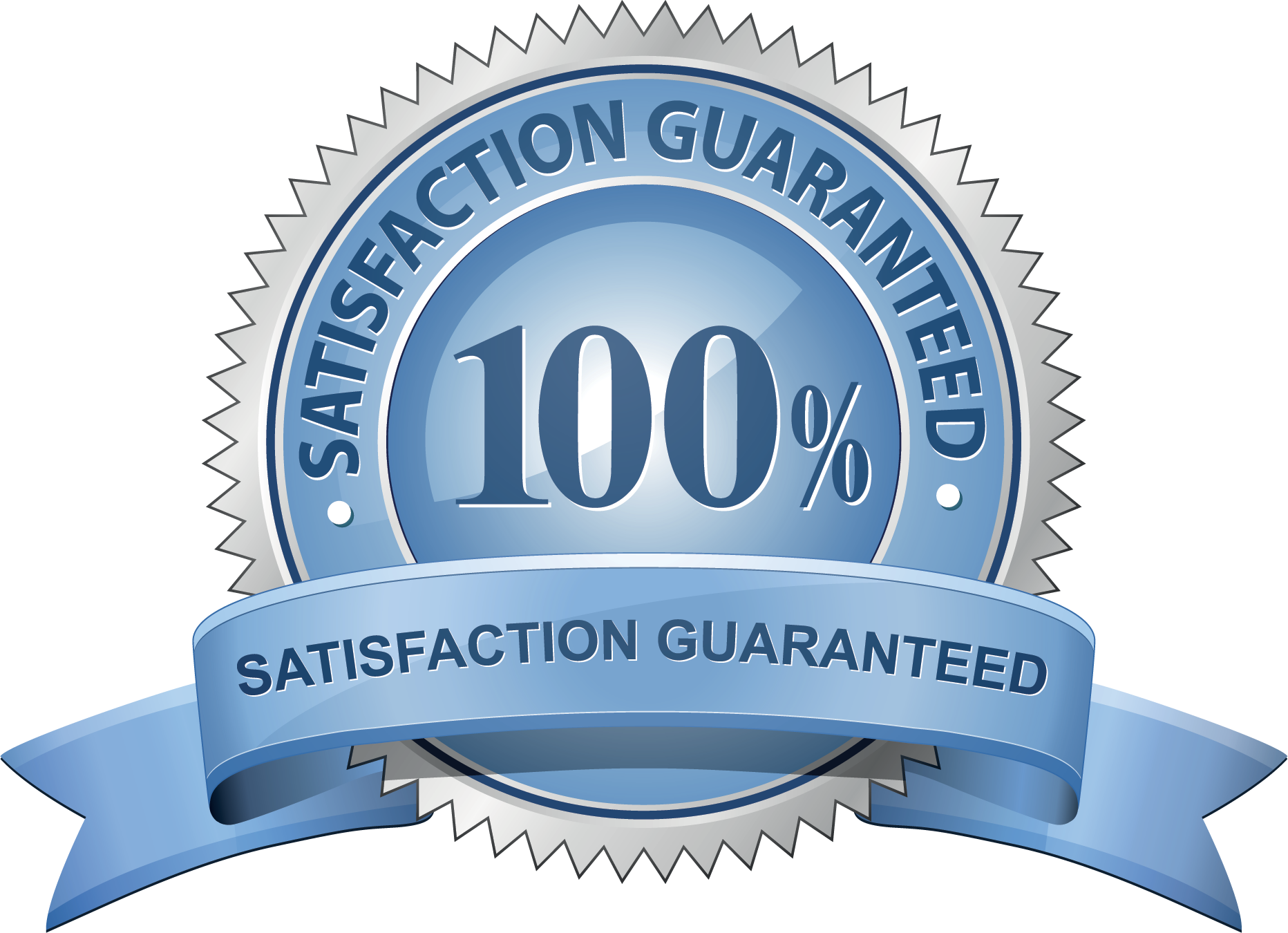 100 Percent Satisfaction Guarantee Seal