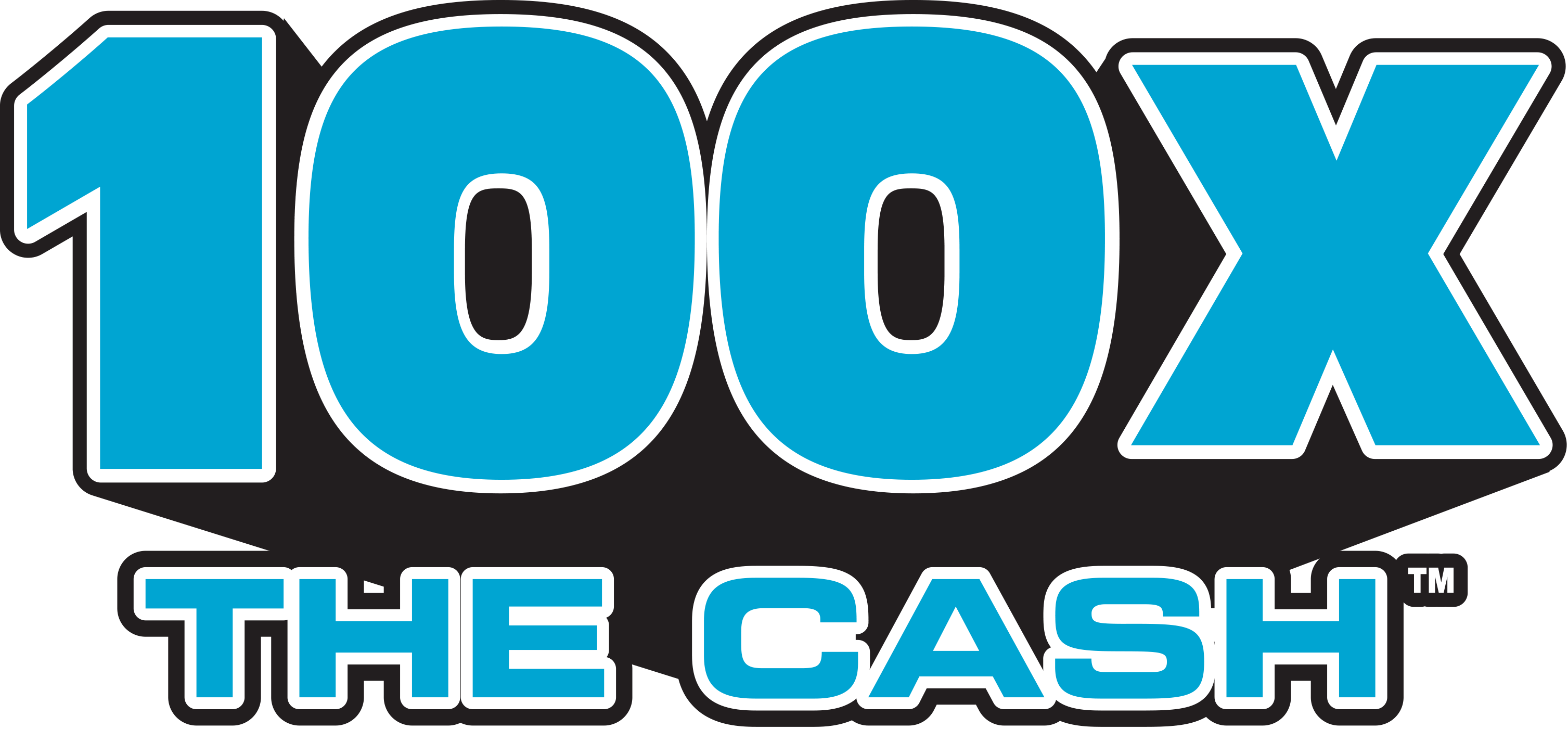 100 X The Cash Lottery Logo PNG with transparent background