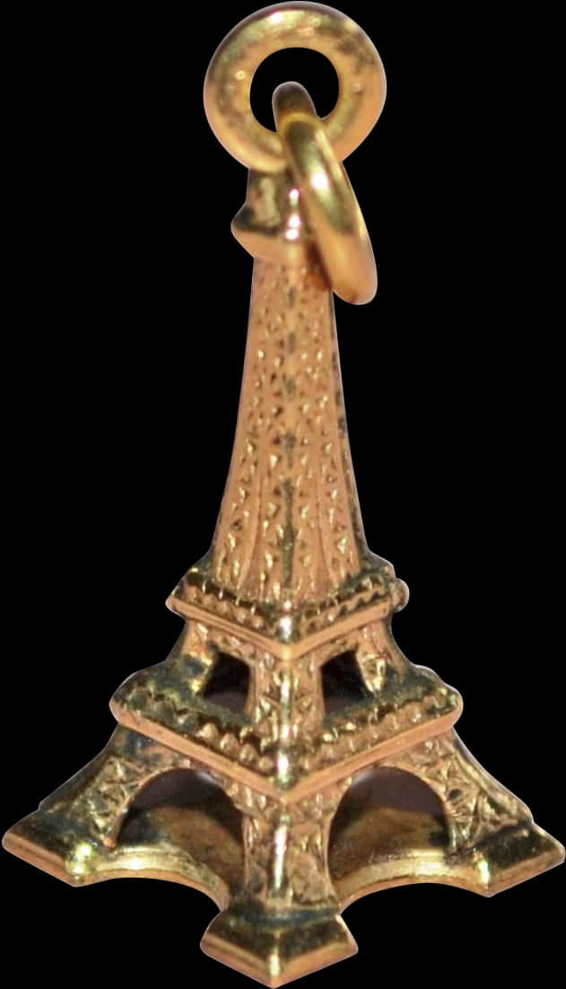 10k Gold Eiffel Tower Paris France Charm/pendant From - Pagoda, HD Png Download PNG with transparent background