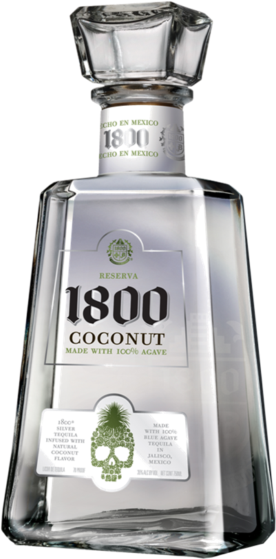 1800 Coconut Tequila Bottle