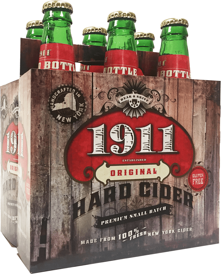 1911 Original Hard Cider Pack PNG with transparent background