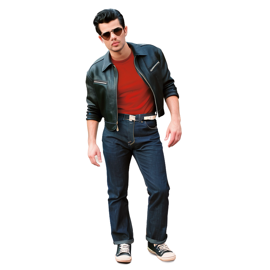 1950s Greaser Fashion Styles Png 35