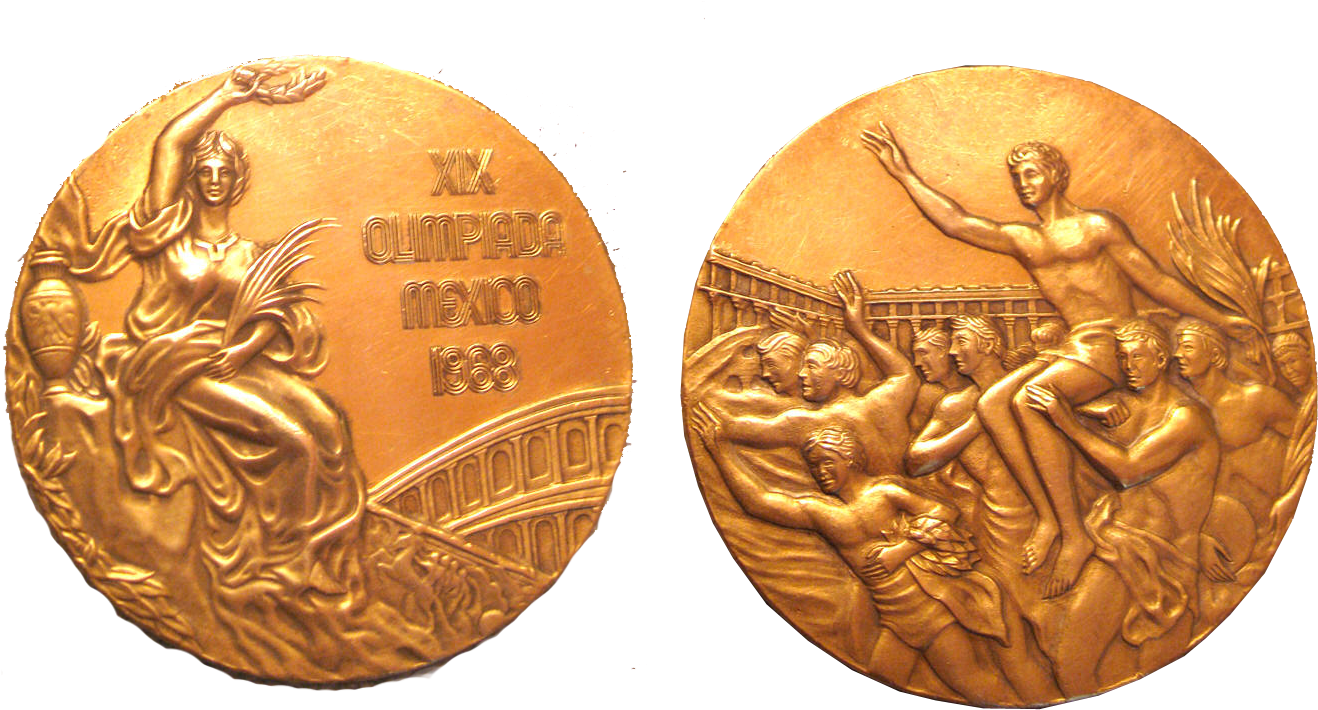 1968 Mexico Olympic Medals, HD Png Download PNG with transparent background