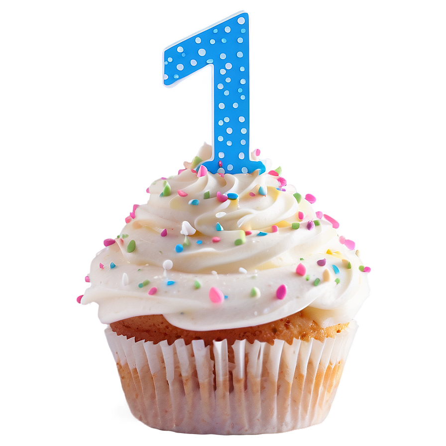 1st Birthday Cupcake Topper Png Qmv19