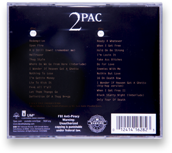 2 Pac Album Back Cover Tracklist