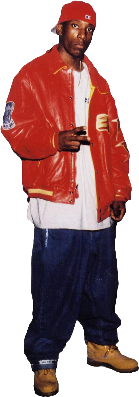 2 Pac Red Jacket Pose