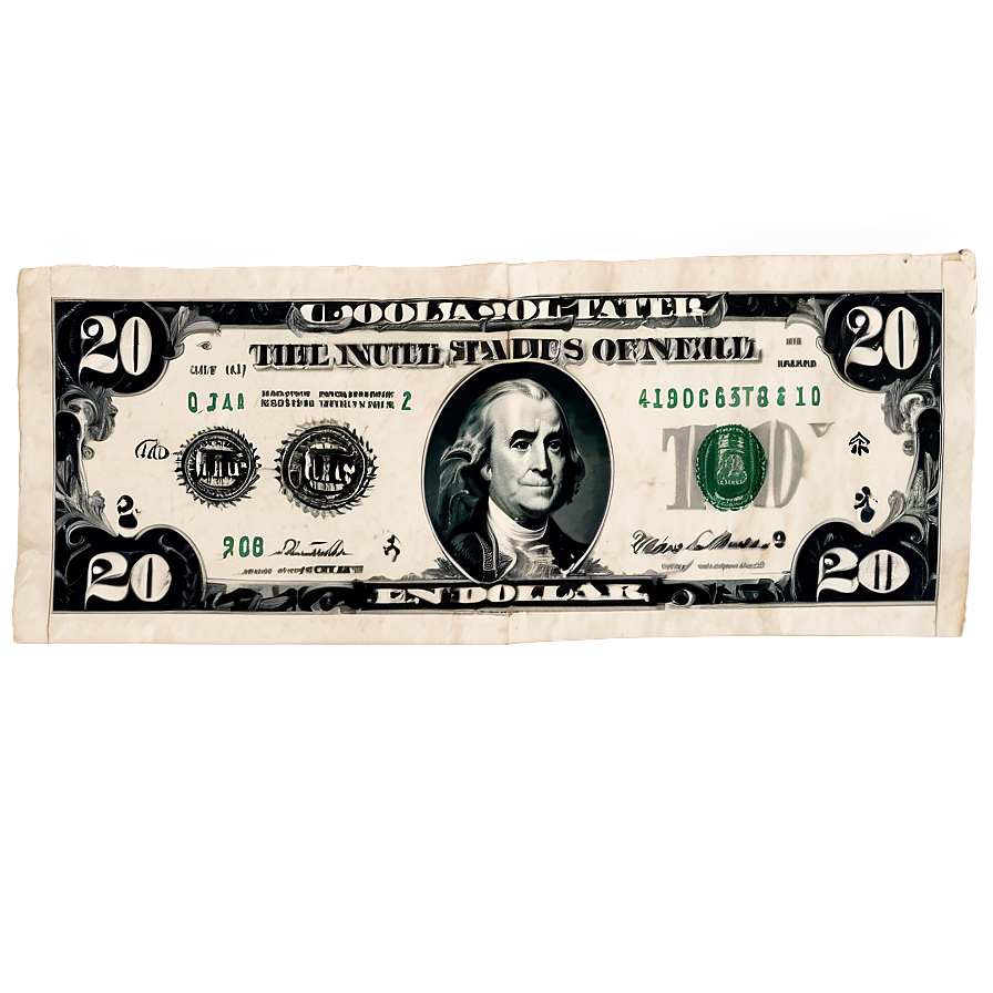 20 Dollar Bill Economic Symbol Png 06132024