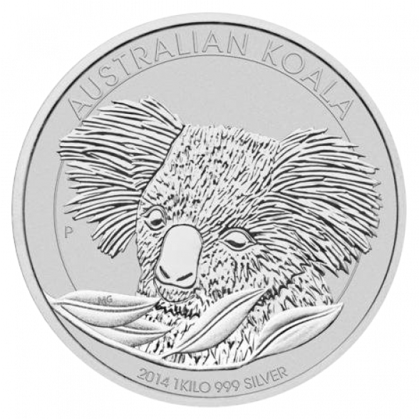 2014 1 Kilo Silver Coin Koala - Koala 2014 10 Oz PNG with transparent background