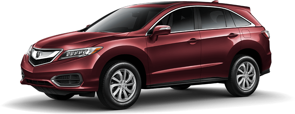 2017 Acura Rdx With Fog Lights In Basque Red Pearl - 2015 Acura Rdx Blue, HD Png Download PNG with transparent background