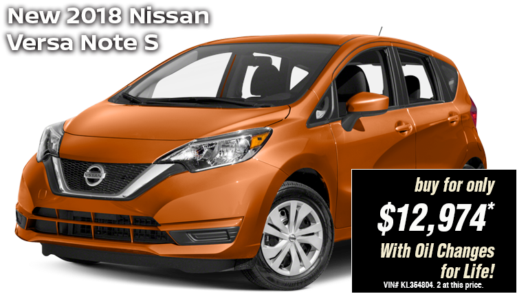 2018 Nissan Versa Note S Advertisement