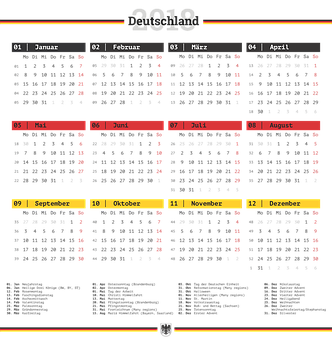 2018_ Red_and_ Black_ Calendar