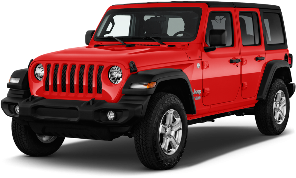 2019 Jeep Wrangler Red 4 Door, HD Png Download PNG with transparent background