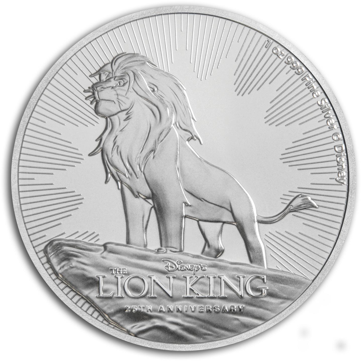 2019 Niue 1 Oz Silver $2 Disney Lion King 25th Anniversary - Lion King Silver Coin, HD Png Download PNG with transparent background