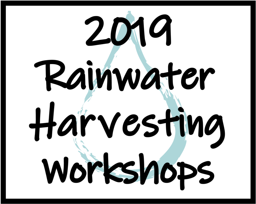 2019 Rainwater Harvesting Workshops PNG with transparent background