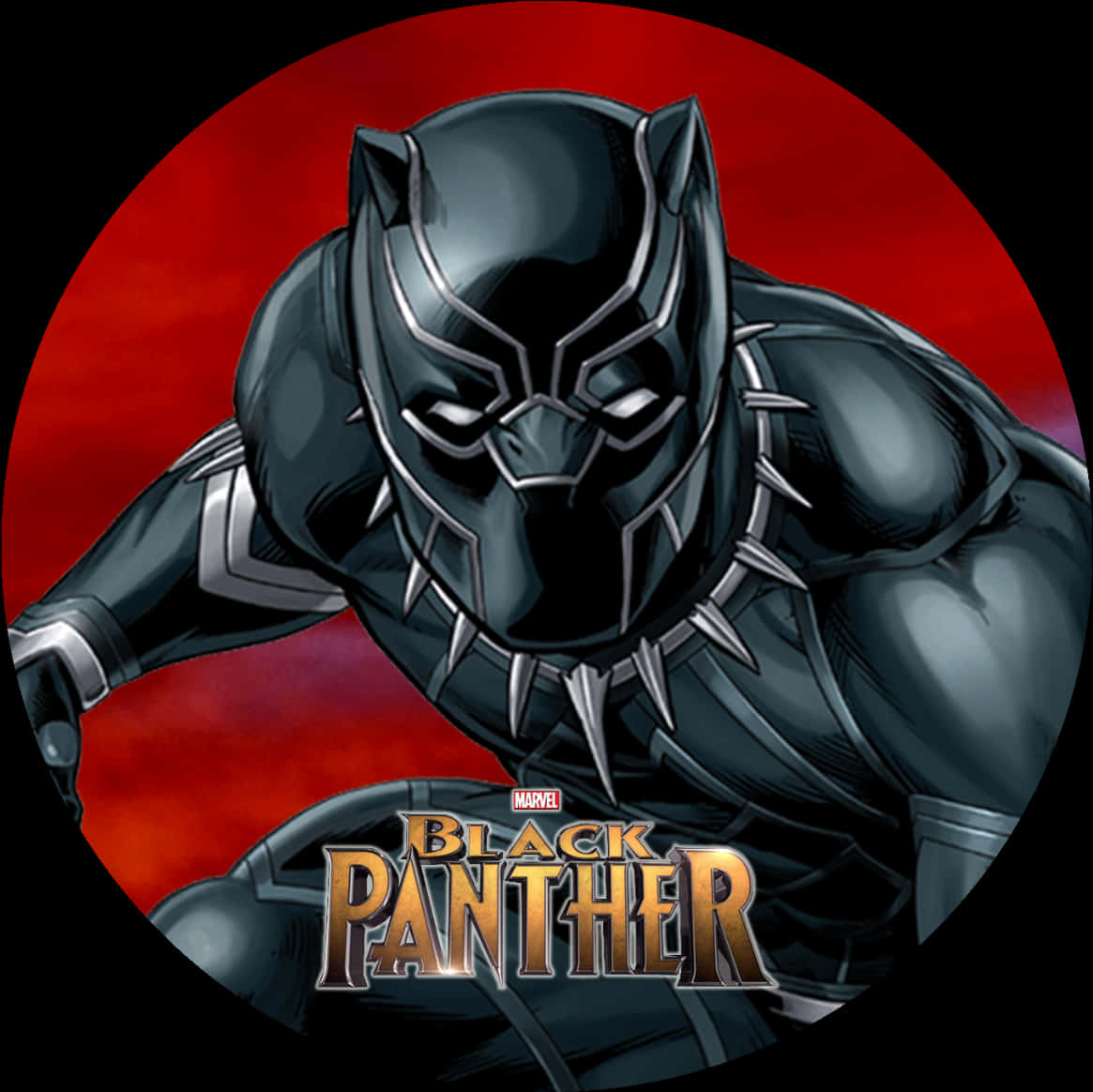 24 Marvel Black Panther Movie Stickers Round Labels - Black Panther Stickers Round, HD Png Download PNG with transparent background