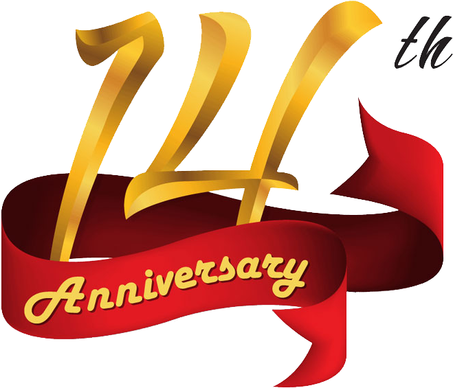 14th Anniversary Clip Art - 14th Anniversary, HD Png Download PNG with transparent background