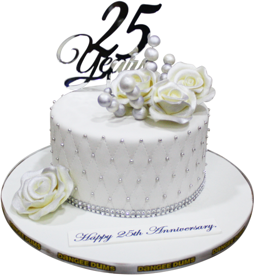 Anniversary Cake Dangeedums - 25th Marriage Anniversary Cake Png, Transparent Png PNG with transparent background