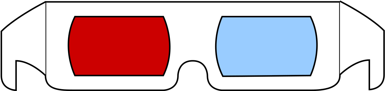 3 D Anaglyph Glasses Vector