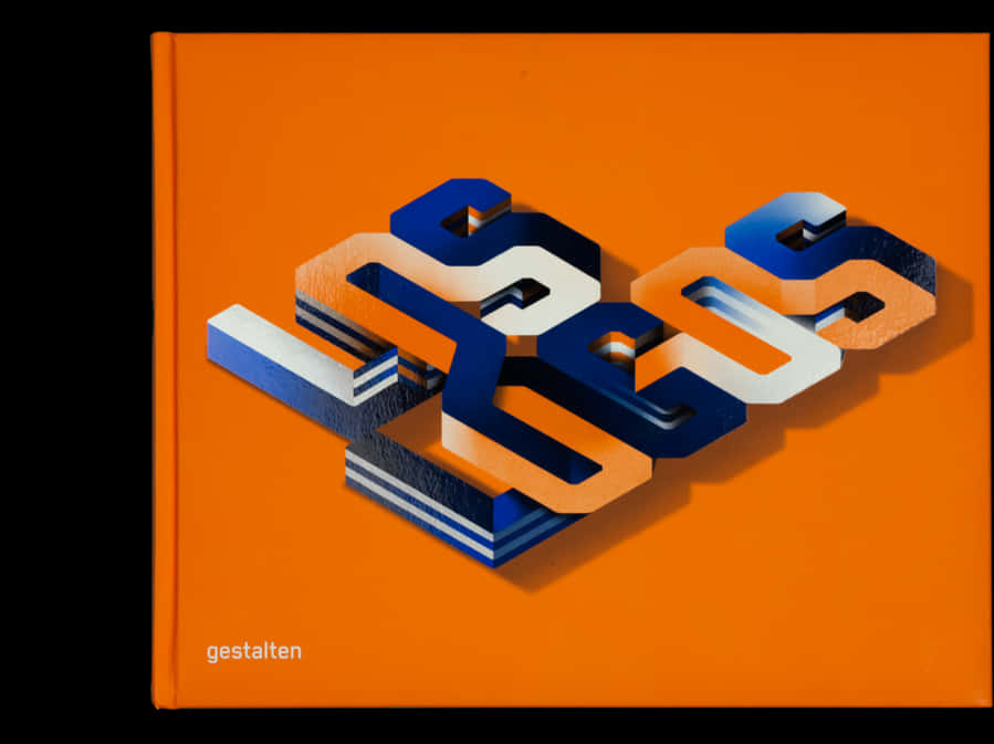 3 D Book Designon Orange Cover