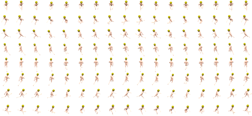 3 D Character Animation Sprite Sheet