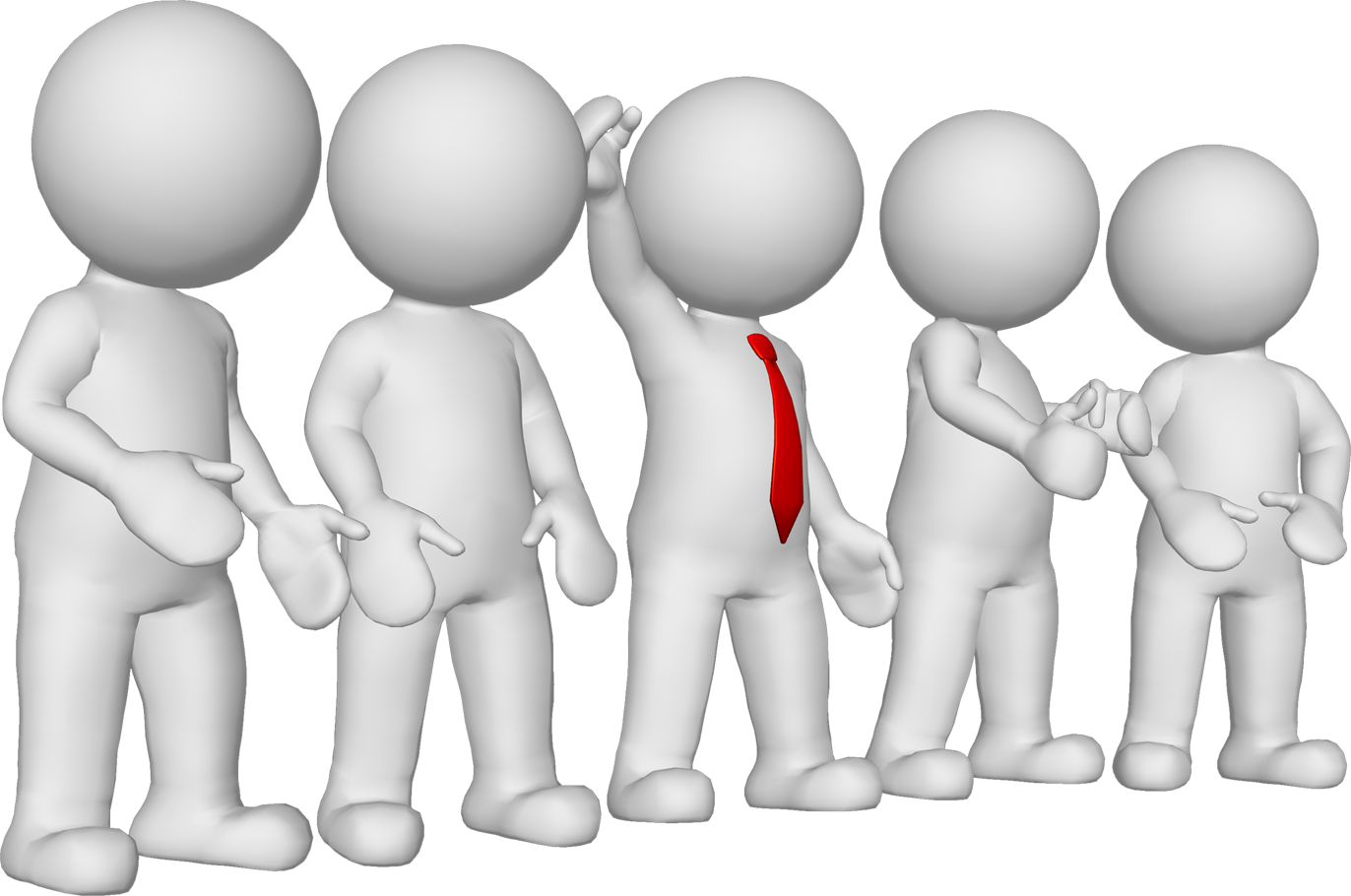 Illustrations And Clipart Man With Group - White Clipart People Png, Transparent Png PNG with transparent background