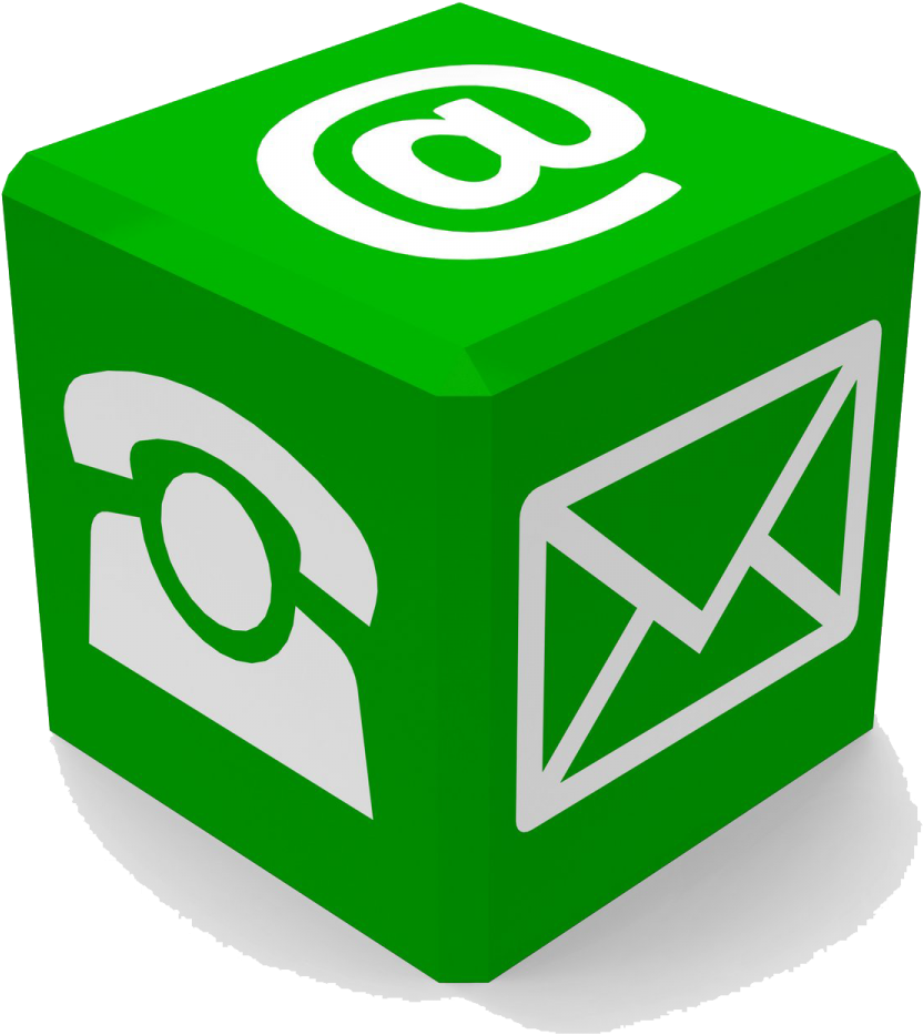 3 D Contact Icons Cube