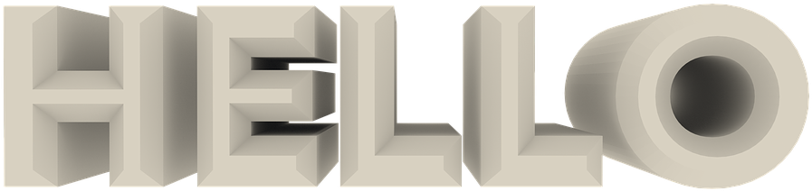 Hello, 3d Text, 3d, Artwork, Transparent Background - Tissue Paper, HD Png Download PNG with transparent background