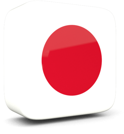 3 D Japanese Flag Icon