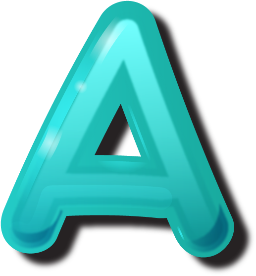 3 D Letter A Icon