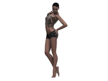 3 D Model Fashion Pose