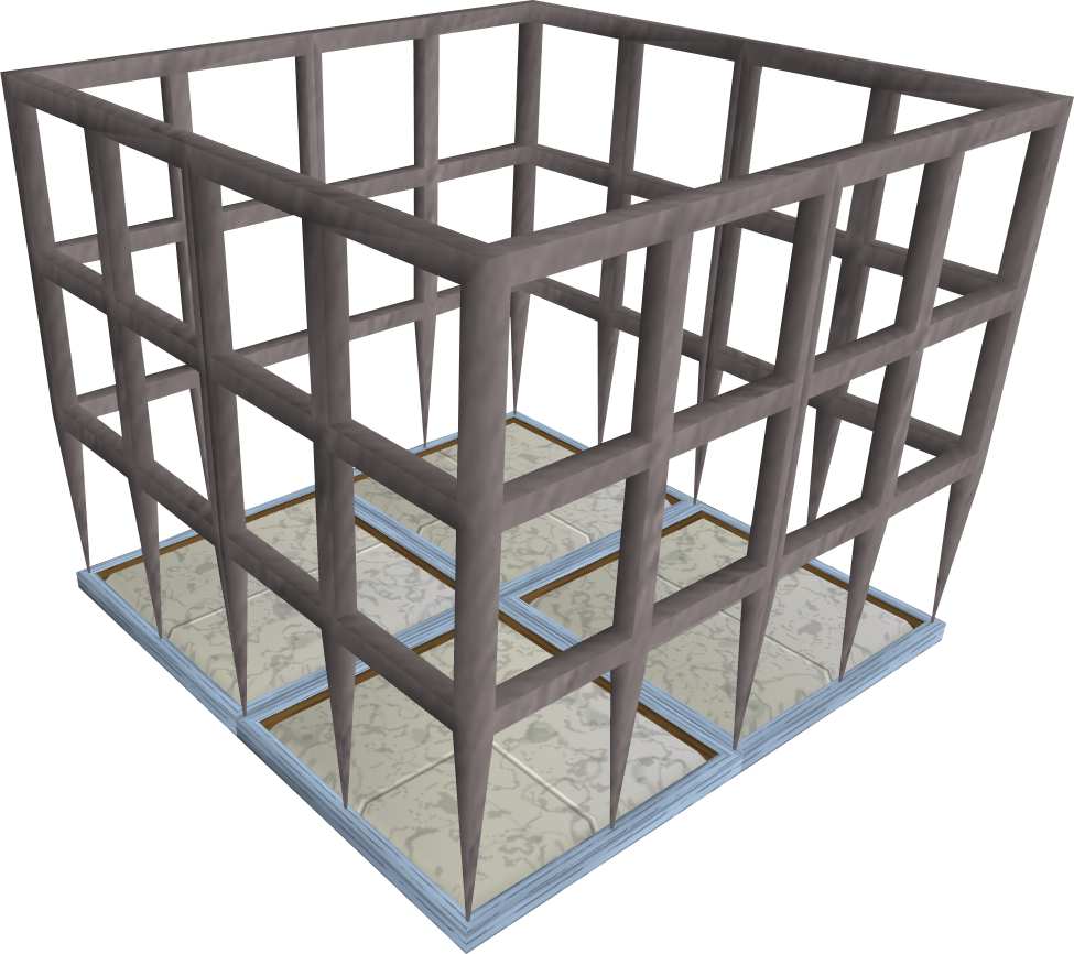 3 D Rendered Empty Cage