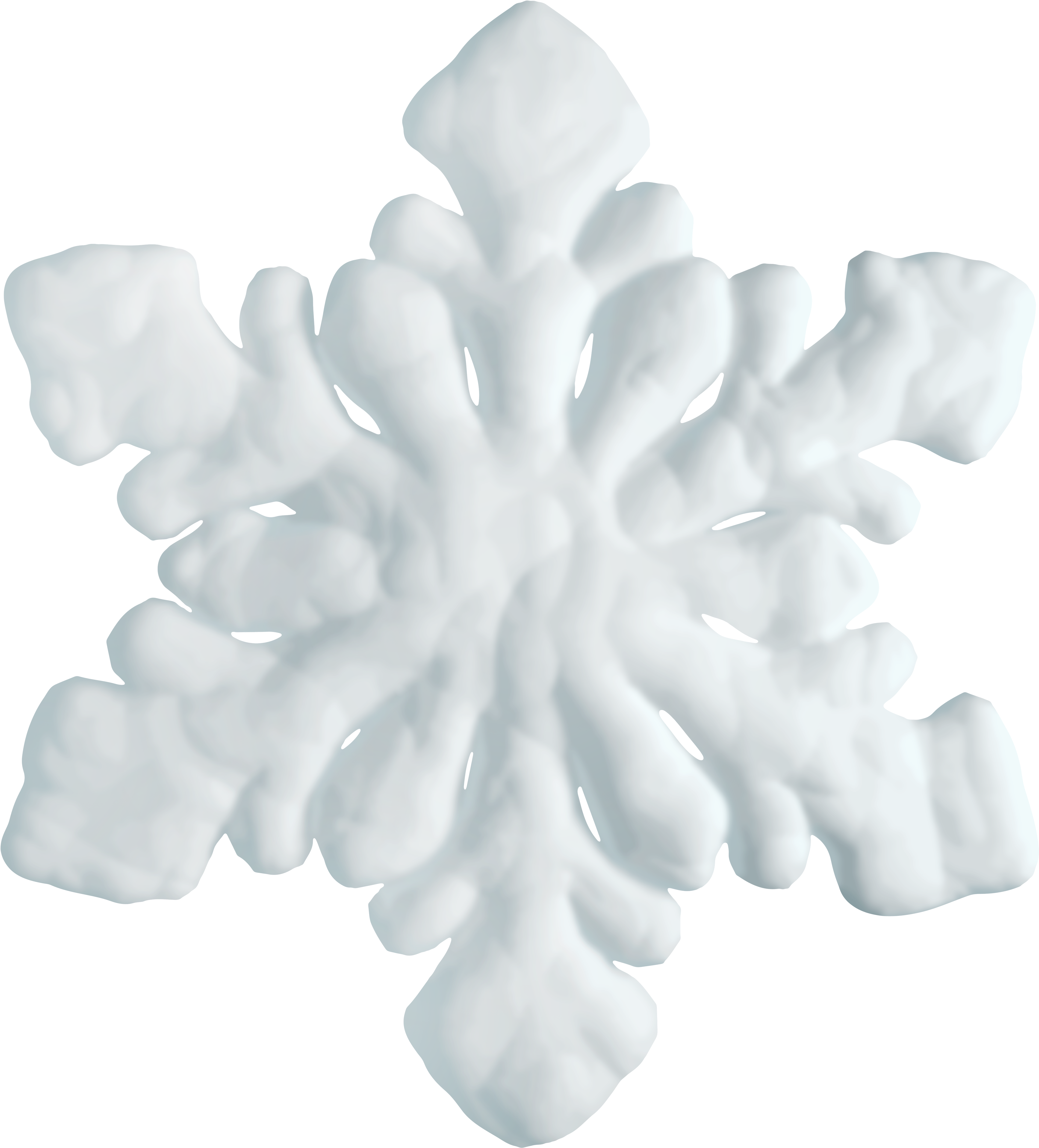 3 D Rendered Snowflake Design