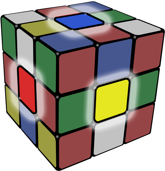 3 D Rubiks Cube Illustration