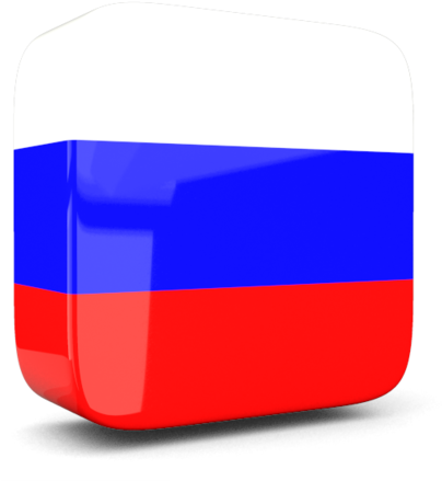 3 D Russia Flag Icon