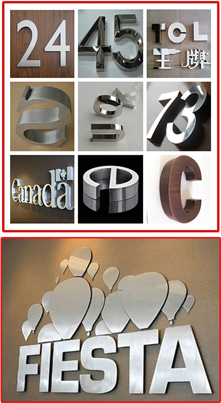 3 D Signage Design Variety