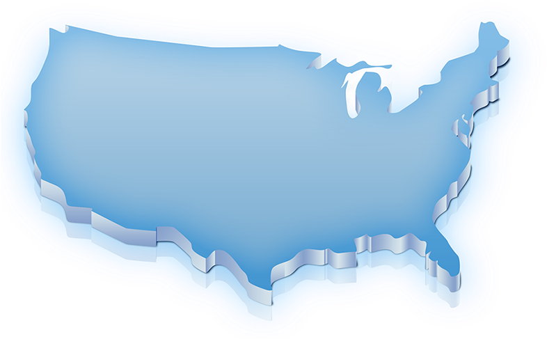 United States Clipart Shape - Usa Map 3d Png, Transparent Png PNG image with a transparent background, free high-resolution download