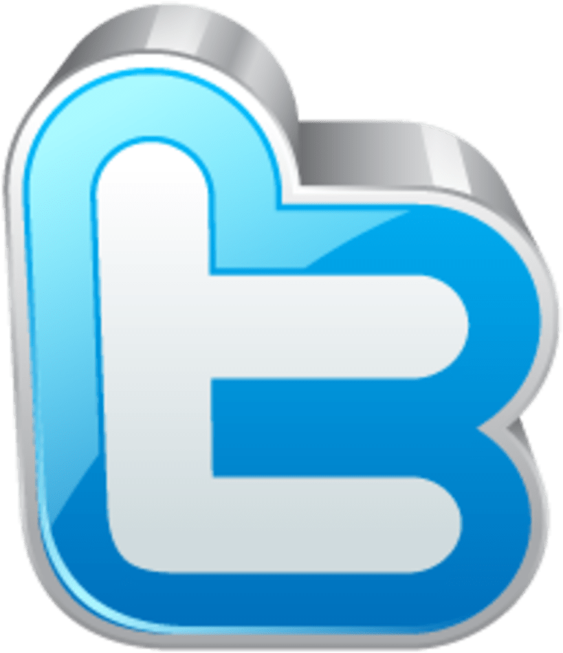 3 D Twitter Logo Icon PNG with transparent background