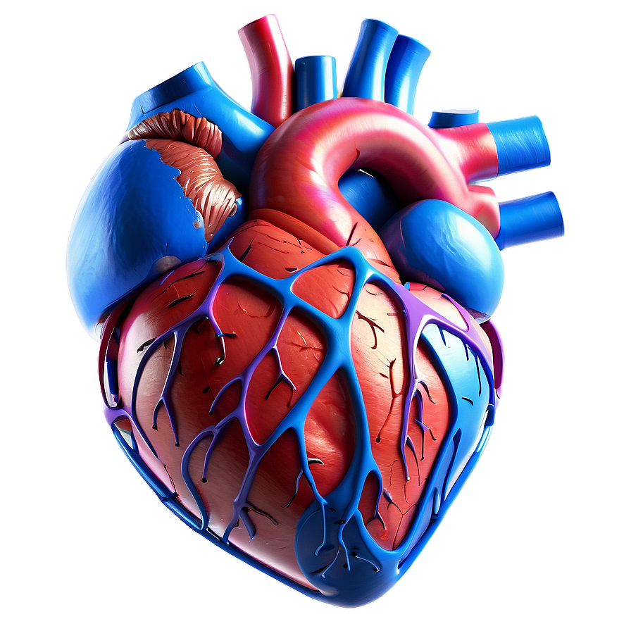 3d Anatomical Heart Model Png 06122024