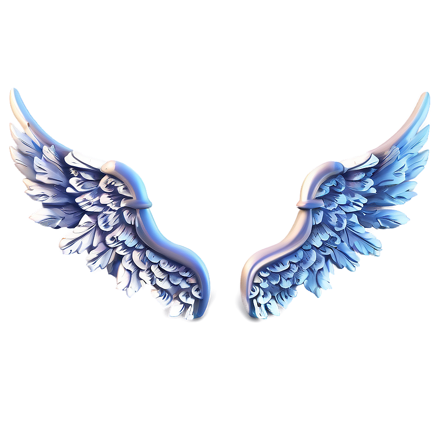 3D Angel Wings Model PNG 05042024 PNG with transparent background