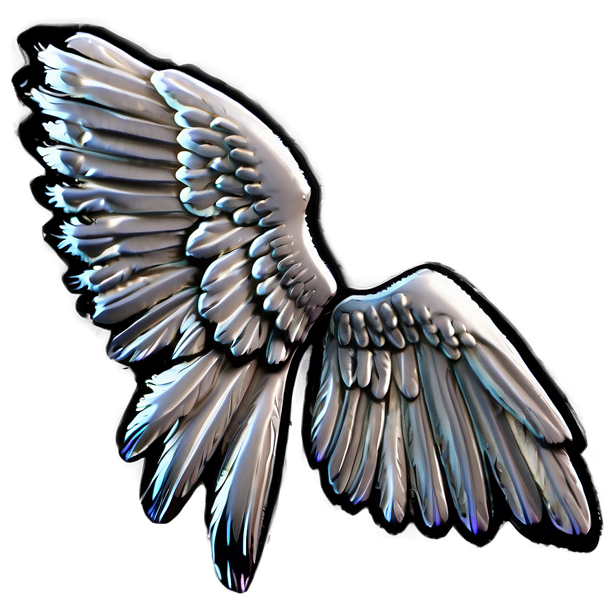 3D Angel Wings Model PNG cys PNG with transparent background