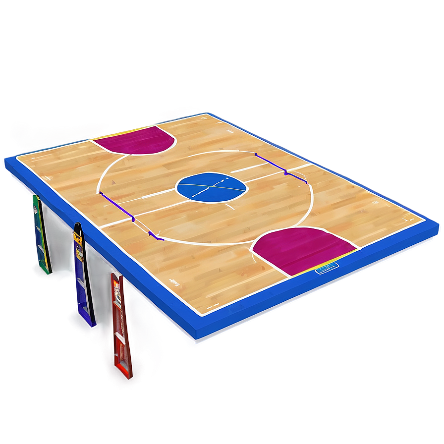 3d Basketball Court Png 3