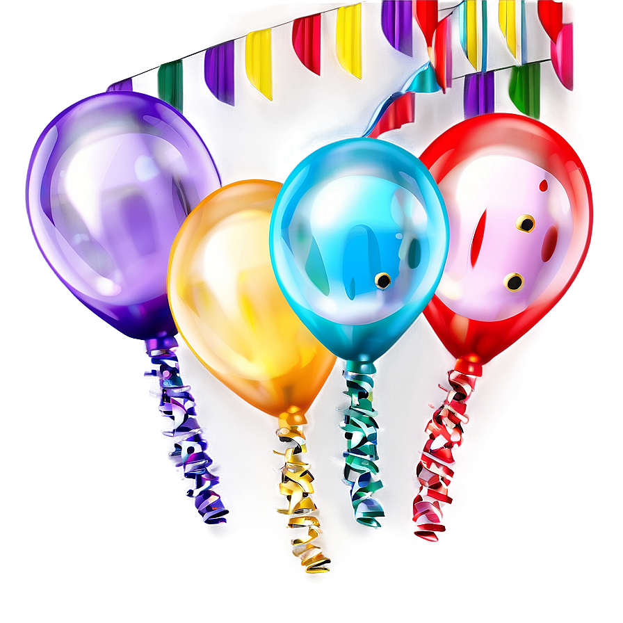 3d Birthday Balloon Png Pnc46