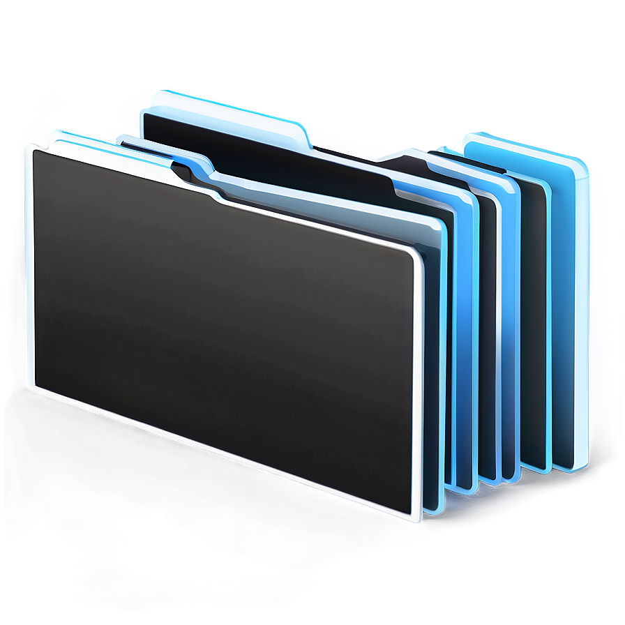 3d Black Folder Icon Png 43