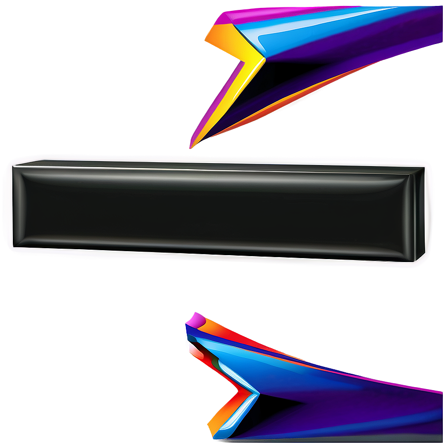 3d Black Rectangle Png 05252024