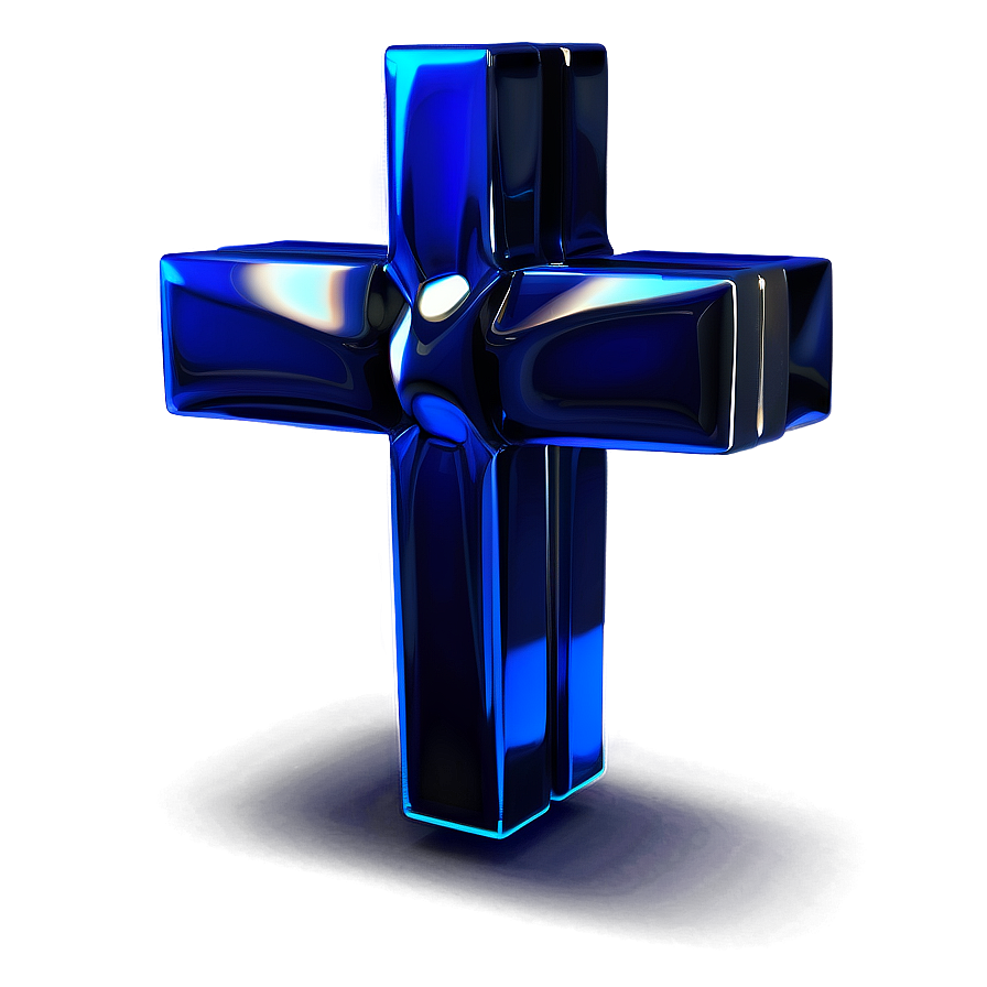 3d Blue Cross Visualization Png 30