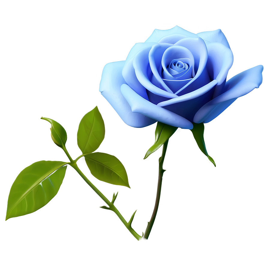 3d Blue Rose Png 06202024