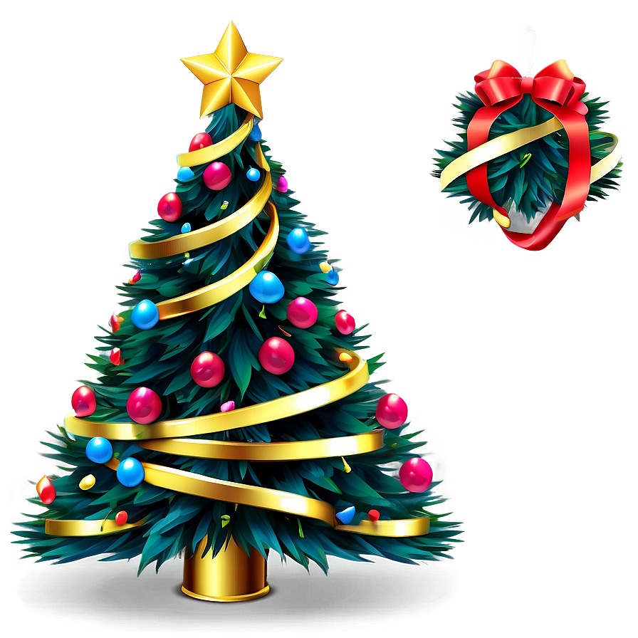 3d Christmas Tree Star Png 06282024