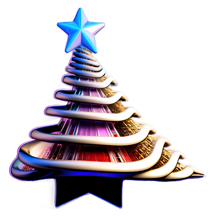 3d Christmas Tree Star Png 89