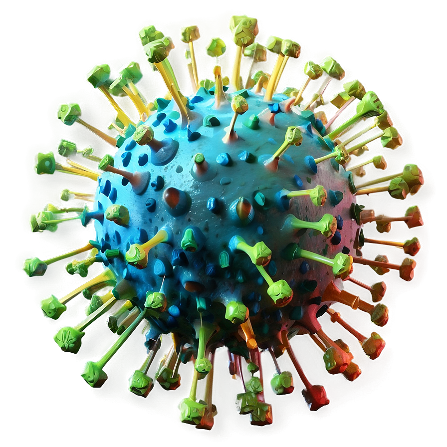 3D Coronavirus Model PNG 06202024 PNG with transparent background
