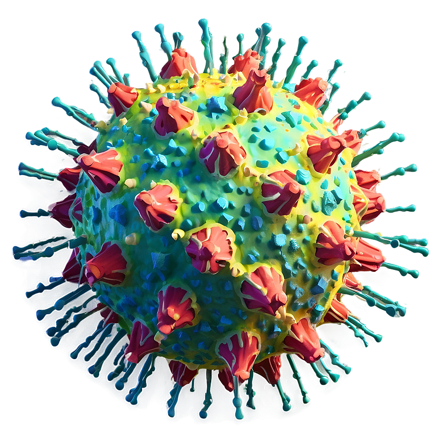 3D Coronavirus Model PNG 98 PNG with transparent background